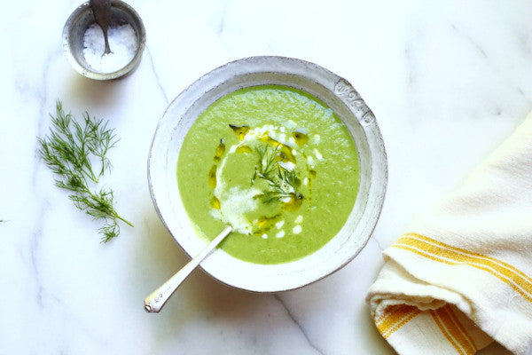 Chilled Sencha Asanoka and Cucumber Soup