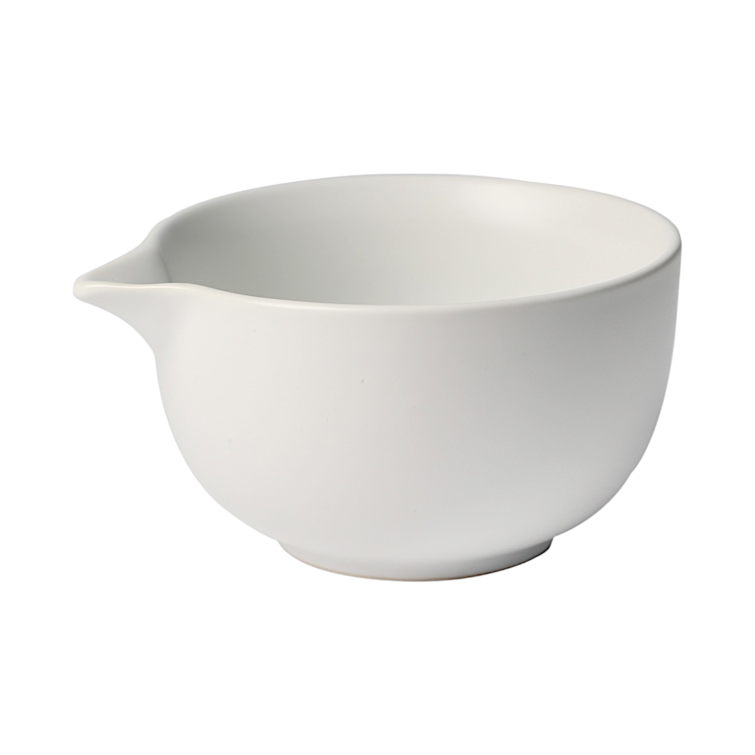 Matcha Bowl With Spout, Matte Glaze